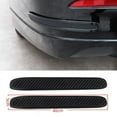 thumbnail image 2 of Car Bumper Protector Rubber Strips, Carbon Fibre Front and Rear Side Bumper Guard Cover for SUV MPV Pickup Truck, 2 Pcs, 2 of 8