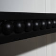 thumbnail image 3 of Black Wood 59in Console Table with Wood Beads - Ideal for Entryway, Hallway, Living Room, 3 of 5