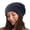 Navy, variant on EnJoCho Headwear Womens Winter Hat Warm Cable Knit Hats Soft Stretch Thick Cute Knitted Cap For Cold Weather Men And Women Striped Knit Cap