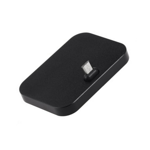 Bearachild Soporte de de escritorio para teléfono móvil Estación de acoplamiento de carga de teléfono móvil Soporte de enchufe micro Teléfono y Comunicación Negro