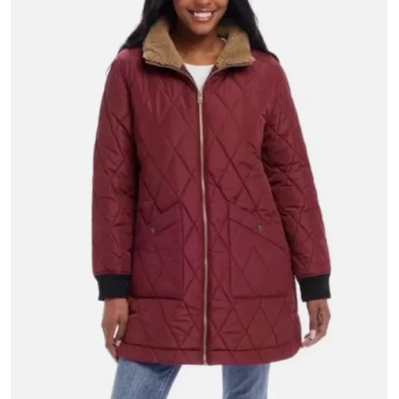 Weatherproof Quilted Jacket, Women's, Red, Small