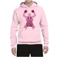thumbnail image 2 of Wild Bobby Tough Guys Wear Pink Boxer Breast Cancer Awareness Unisex Hoodie Sweatshirt, Light Pink, X-Large, 2 of 6