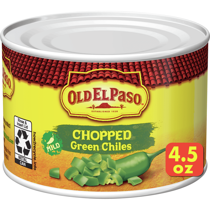 Old El Paso Chopped Green Chiles, 4.5 oz
