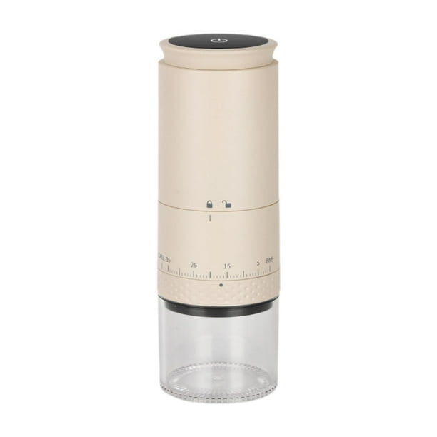 Molinillo de café eléctrico Macarena ligero cuerpo transparente Beige