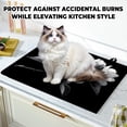 thumbnail image 7 of Stove Top Cover for Home Decoration Kitchen Pad Non-Stick Washable Cooktop Covers Countertop Protector Keep Stove Clean 28"x20" (White floral-2), 7 of 7