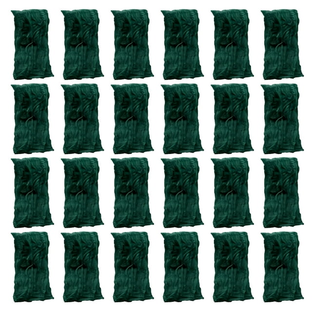Boho Chic Polyester Balinese Gauze Cloth Napkins - Soft, Wrinkled Design, Perfect for Elegant Dining, Parties, and Home Decor, 19.7 x 19.7 Inches, Set of 24