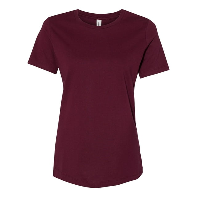 Bella Canvas 6400 - Relaxed Short Sleeve Jersey T-Shirt, 2XL, Maroon