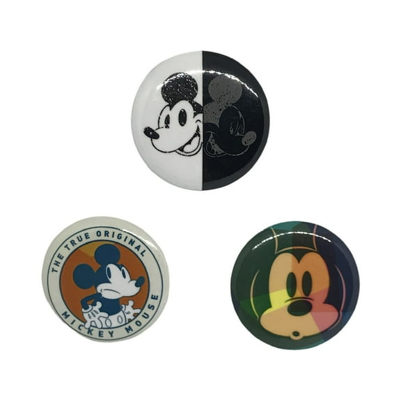 Disney Loungefly Collectible Mickey Mouse Button Pins set of 3