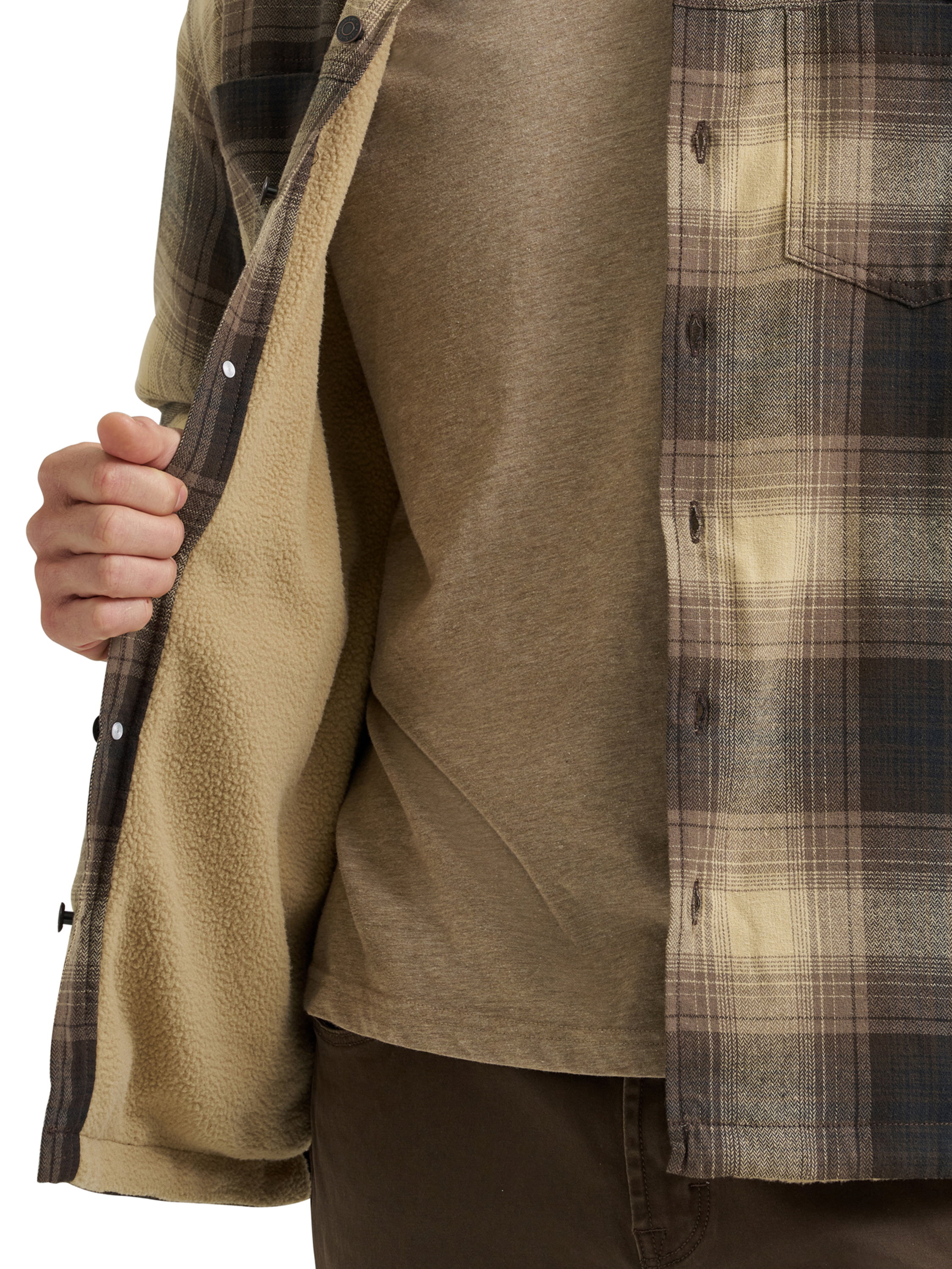 Wrangler® Men's and Big Men's Long Sleeve Sherpa Heavyweight Shirt Jacket (S-5XL)
