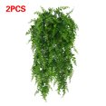 thumbnail image 1 of Helecho artificial montado en la pared, oficina en casa, planta verde, vid, banquete de boda, decoración Plantas de plástico 2 Piezas sidaley  HA6617-00B*2, 1 of 6
