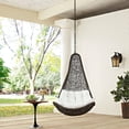 thumbnail image 3 of Modway Abate Steel Rattan Outdoor Patio Swing Chair without Stand in Gray/White, 3 of 3