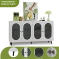 thumbnail image 4 of White Modern Style - Versatile Usage for Small Spaces - Bedroom Bedside - Blend into Room Decor, 4 of 6