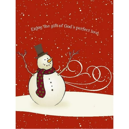 DaySpring Large Red Snowman Bag