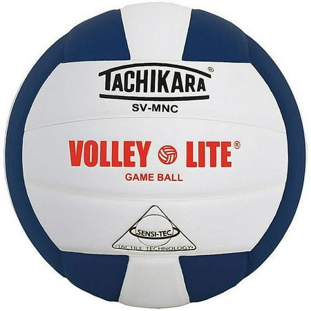 Tachikara SVMNC Volley-Lite Training Volleyball, Navy/White