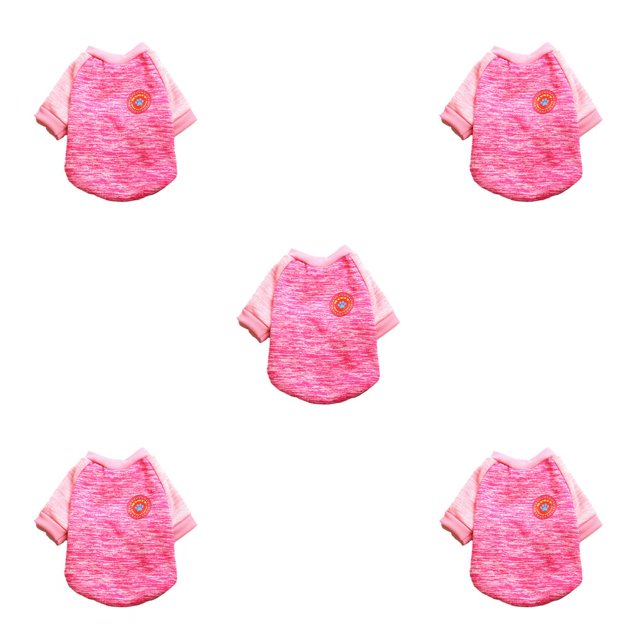 Ropa Methold Calentador de invierno para perros Bulldog Rosa rojo S