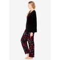 thumbnail image 3 of Dreams & Co. Plus Size Long Sleeve Knit PJ Set, 3 of 6