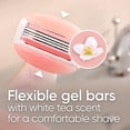 thumbnail image 5 of Mini ComfortGlide White Tea Razors for Women, Includes 1 Mini Handle + 3 Refills + 1 Case, Holiday Gifts for Women, 5 of 6