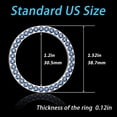 thumbnail image 2 of 4Pcs Blue Bling Crystal Rhinestone Car Ignition Button Ring, Car Emblem Sticker with 35 Pcs Sparkling Rhinestones for Engine Ignition Key Button, AC Control Knobs, Volume and Tune Knobs, 2 of 7