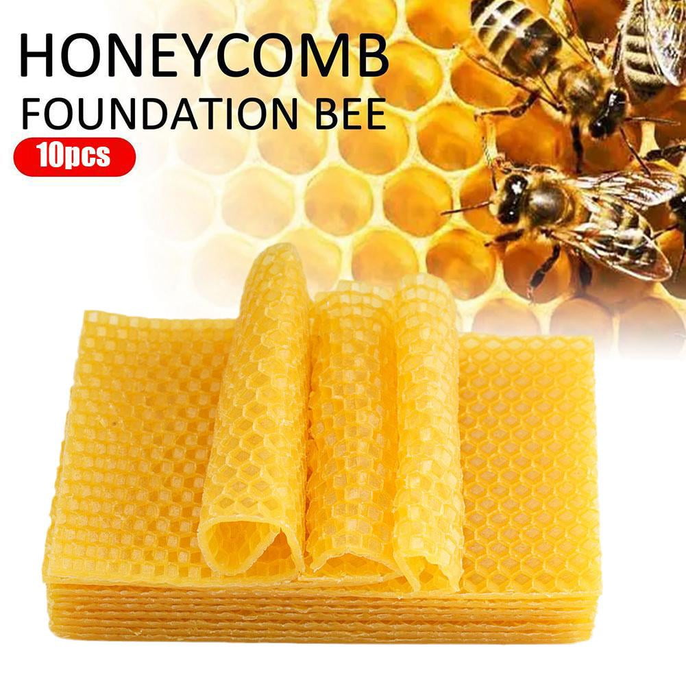 DENFER 30 Pièces Honeycomb Foundation Beewax Honey Bee Hive - Foto 5