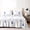 White, variant on 4Pcs Celestial Star Moon Bedding Set, Star Moon Printed Silky Cooling Bed Sheets With Pillowcases, Soft Breathable Bedroom Bed Linen Set(Red,King)