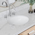thumbnail image 3 of ARIEL Monroe 48 Inch Single Oval Sink Bathroom Vanity With Carrara White Quartz Countertop 1.5 Inch Edge In Grey, 3 of 7