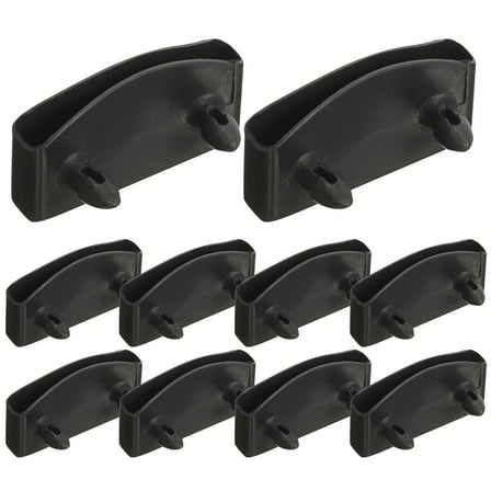 OUNONA 20Pcs Bed Slat Holders Plastic Replacement Parts Easy Install Black Bed Frame Accessories