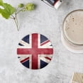 thumbnail image 4 of BaHomeck Drink Coasters Set of 4 with Holder British flag background with grunge texture Water Absorbent Ceramic Coasters Tabletop Protection,Suitable for Various Cup ,Home Decor, 4 of 4
