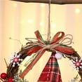 thumbnail image 4 of Rattan Christmas Garland Santa Doll Door Hanging Garland Christmas Tree Ornament for Christmas Party Door Window Decor (deer), 4 of 7