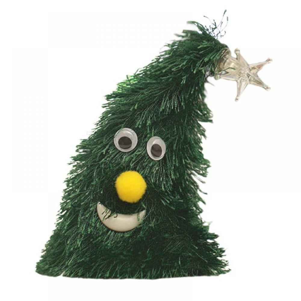 Singing and Dancing Santa Claus Decoration Hat,Electric Christmas Tree Gifts Swing Musical Funny 
