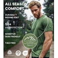 thumbnail image 4 of Merino.tech Mens Lightweight Merino Wool Short Sleeve T-Shirt X-Large, Heathered Black Pack of 3, 4 of 7