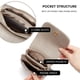 thumbnail image 4 of Bandolera BOSTANTEN de piel vegana para mujer, color gris, 4 of 8