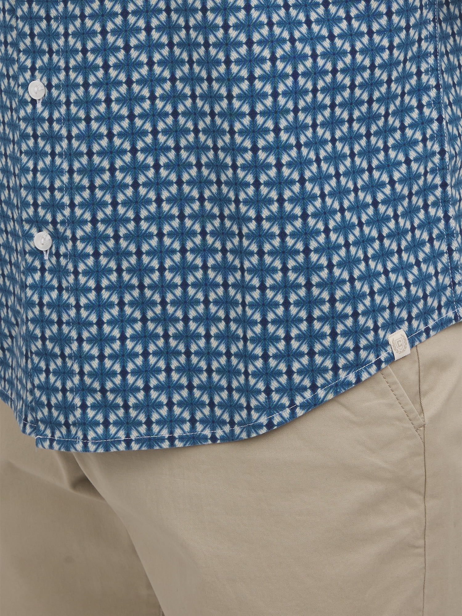 Chaps Men's and Big Men's Linen-Blend Print Woven Shirt, Sizes S-3XL