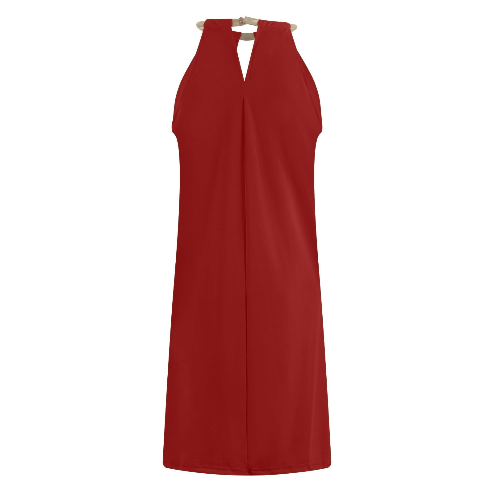 Red Dresses for Women Solid Color Sleeveless Comfy Holiday Red Dresses for Women Solid Color Sleeveless Comfy Holiday