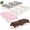 Beige Macaron Pink Coffee Cow Print-12, variant on 12 Pack Cowboy Shower Plastic Tablecloth For Rectangle Tables Cow Print Western Disposable Table Cover Blue Rustic Cloth Farm My
