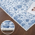thumbnail image 7 of HOMERRY Runner Rug 2' x 6' Washable Modern Vintage Floral Hallway Runner Carpet for Doorway Bedside, Blue, 7 of 7