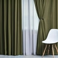 thumbnail image 6 of Superior Solid Blackout Curtain Set of 8, 52" x 63", Olive Green, 6 of 10