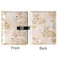 thumbnail image 2 of 9.2x6.7 inch Leather Notebook 100 Sheets, Multi-Pocket Design & Pen Loop Small Bunnies Refillable Journal Organizer, 2 of 6