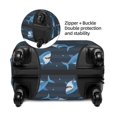 thumbnail image 6 of Uemuo Funny Sharks Printed Washable Luggage Cover - Fashion Suitcase Protector Fits 18-32 Inch Luggage -Small, 6 of 9
