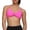 Hot Pink, variant on Women's Everyday's Solid Bygge Yoga Bra with Thin Straps Breathable Slim Fit Sports Crop Top for Yoga and Training Extra Long Workout Tops for Women Sports Bras for Cheerleaders plus Size