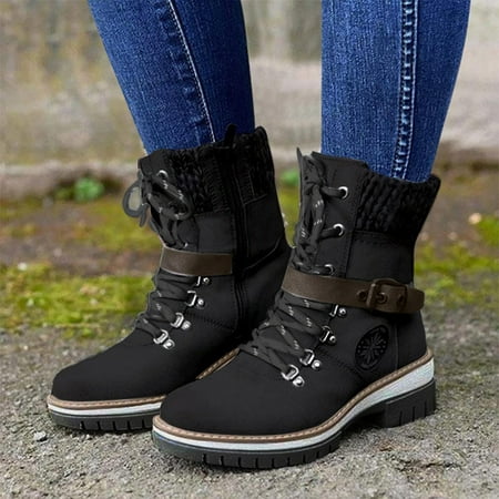 

TALKVE Boots For Women Snow Boots Durable Outdoor Keep Warm Winter Ankle Boots Warm Boots