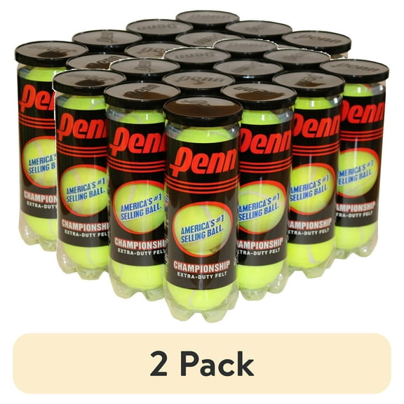 (2 pack) Penn Championship Extra Duty Tennis Balls (12 Cans, 36 Balls)
