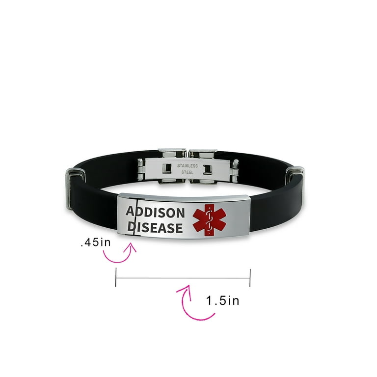 Addison's disease medical alert cheap bracelet