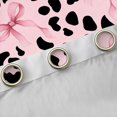 thumbnail image 4 of Manfei Girls Cheetah Print Bow Knot Blackout Curtains Set of 2 (52x84 Each),Vintage Leopard Print Bow Tie Window Curtains for Kids Teens,Luxury Bedroom Decor, 4 of 6
