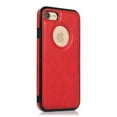 thumbnail image 2 of Allytech iPhone SE 2022 Case, iPhone SE 2020 Case, Premium PU Leather Protective Shockproof Anti-Scratch Logo Show Case Cover for Apple iPhone SE 3rd 2nd Generation 4.7" Phone - Red, 2 of 4