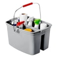 thumbnail image 2 of CUBETA DOBLE DE PLASTICO RUBBERMAID MODELO FG262888GRAY CAPACIDAD DE 18 LTS COLOR GRIS, 2 of 3