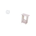thumbnail image 3 of S SERENABLE Transparent Small Fish Tank for Small Fish Small Round Ornament Aquarium Fish Bowl Vase Table for Office Home Decors Plants with Portable Versatile Practical End Side Table for, 3 of 6