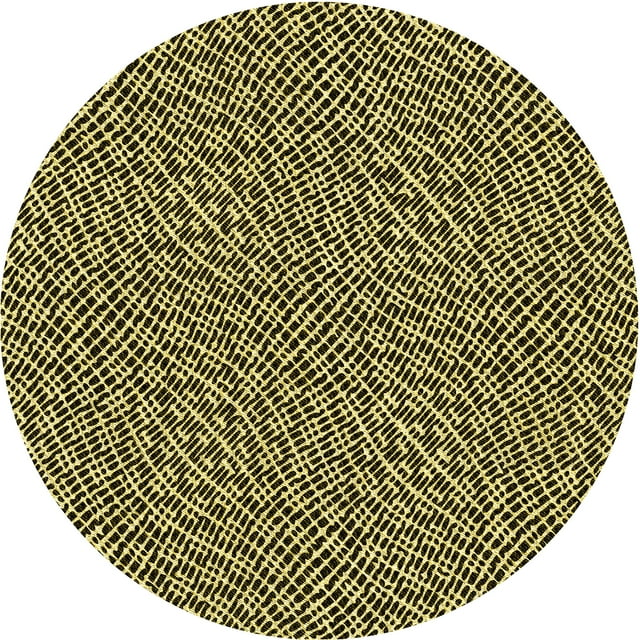 Ahgly Company Tapis d'Intérieur Lavables en Machine, Ronds Transitionnels de Zone Grise de Minuit, Ronds de 6 Pi