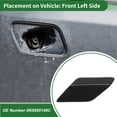 thumbnail image 3 of Unique Bargains Front Left Side Bumper Headlight Washer Nozzle Cover Cap Bumper Trim Nozzle Cover for VW Golf VI 6 2008-2012 No.5K0955109C Unpainted Strong Durable, 3 of 7
