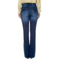 thumbnail image 4 of Jeans acampanados para mujer Jeans acampanados de talle alto con pantalones de mezclilla rasgados de pierna ancha clásicaBlue2, 4 of 5