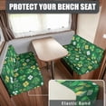 thumbnail image 2 of XYZCANDO 2-Piece RV Booth Seat Covers Washable Scratch-Resistant, Compatible with Camper Travel Trailer RV Dinette Cushion Covers(Clover Pattern), 2 of 7
